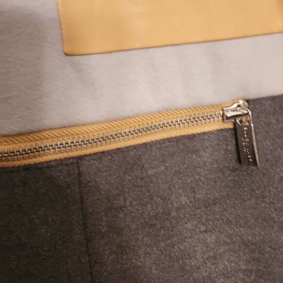 Chico's Black Label Colorblocked Topper Jacket Gray & Tan Size 1 US 8 NWT - Picture 6 of 12